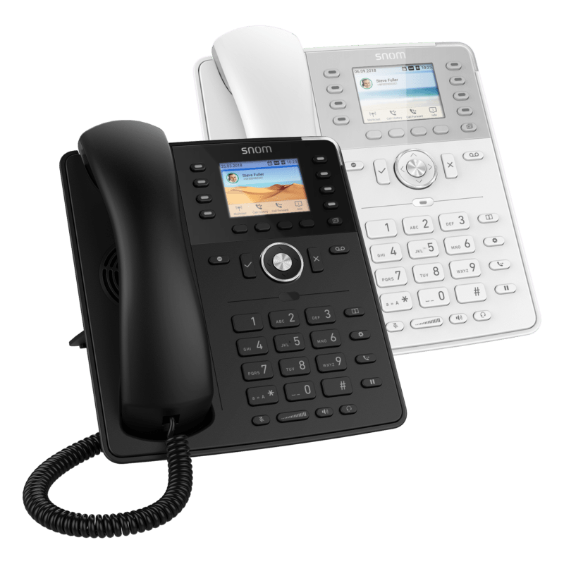 The snom technology delivers high-definition audio quality for clear and natural voice communication