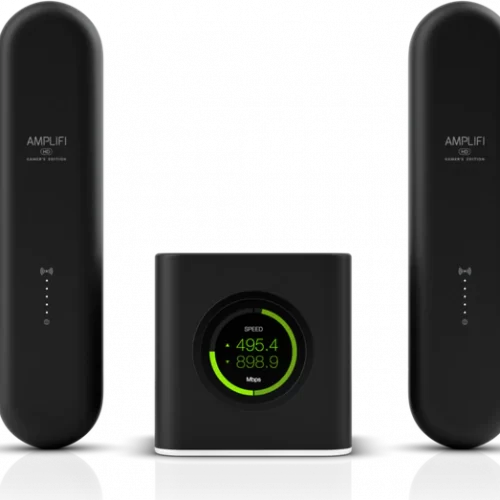 Ubiquiti networks router designed to eliminate dead zones, ensuring strong Wi-Fi signals in every corner