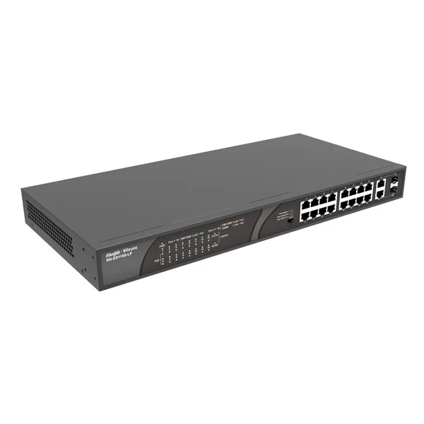 The reyee switch supports high-speed data transmission, facilitating seamless communication between connected devices