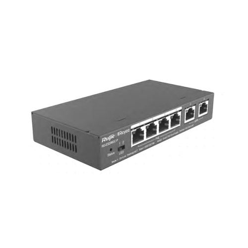 The reyee wifi equipped with 6 Gigabit Ethernet (10/100/1000Mbps) ports, the RG-ES206GC-P supports high-speed data transmission