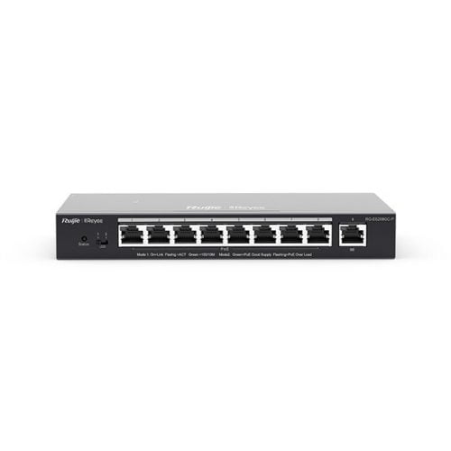 The reyee router offers a switching capacity of 18 Gbps and a forwarding rate of 13.39 million packets per second (Mpps), ensuring efficient data handling