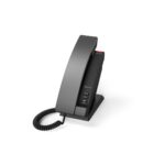 The snom technology includes hands-free calling, hold, and mute functions, is user-friendly corded phone with a modern design.